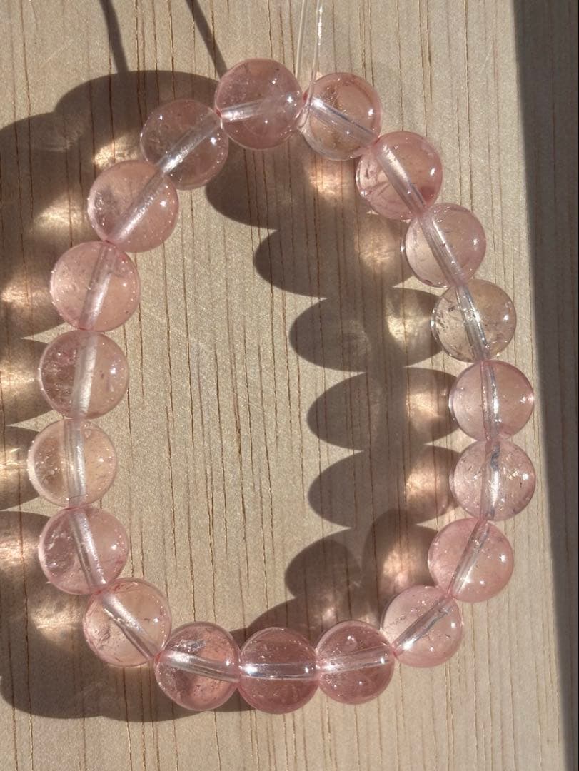 ピンクトパーズ ブレスレット 天然石