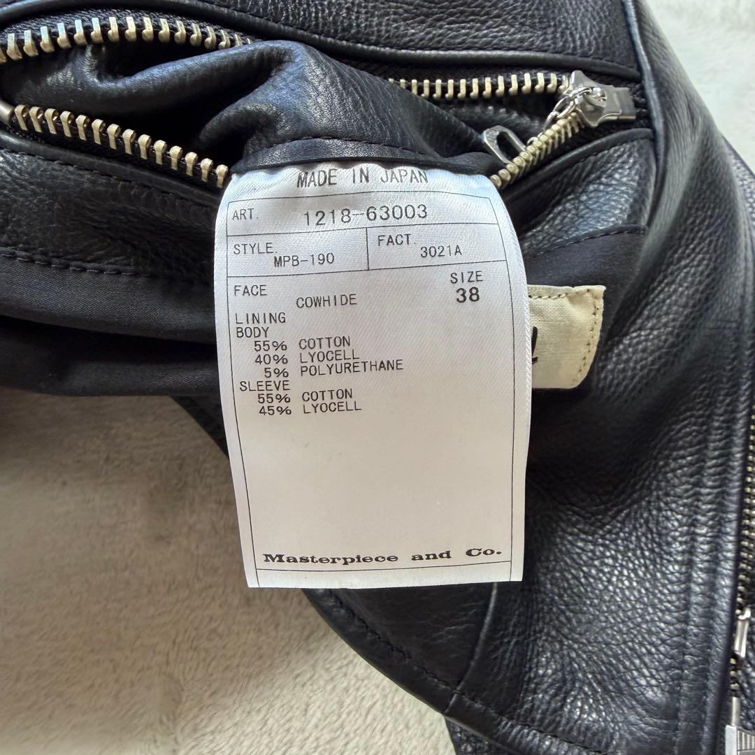 極美品 SCYE サイ 牛革 カウレザー シングルライダース ブラック 38 M