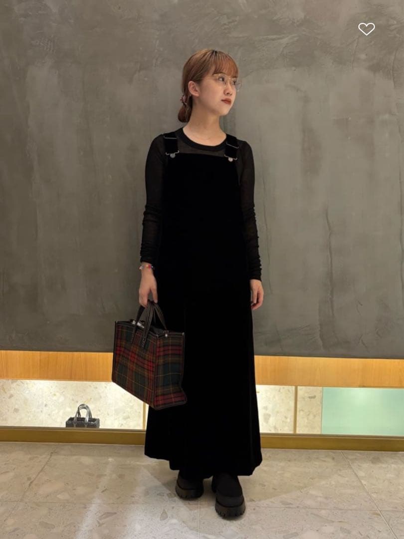 完売 新品 ベロアワンピース　サロペット　United Arrows