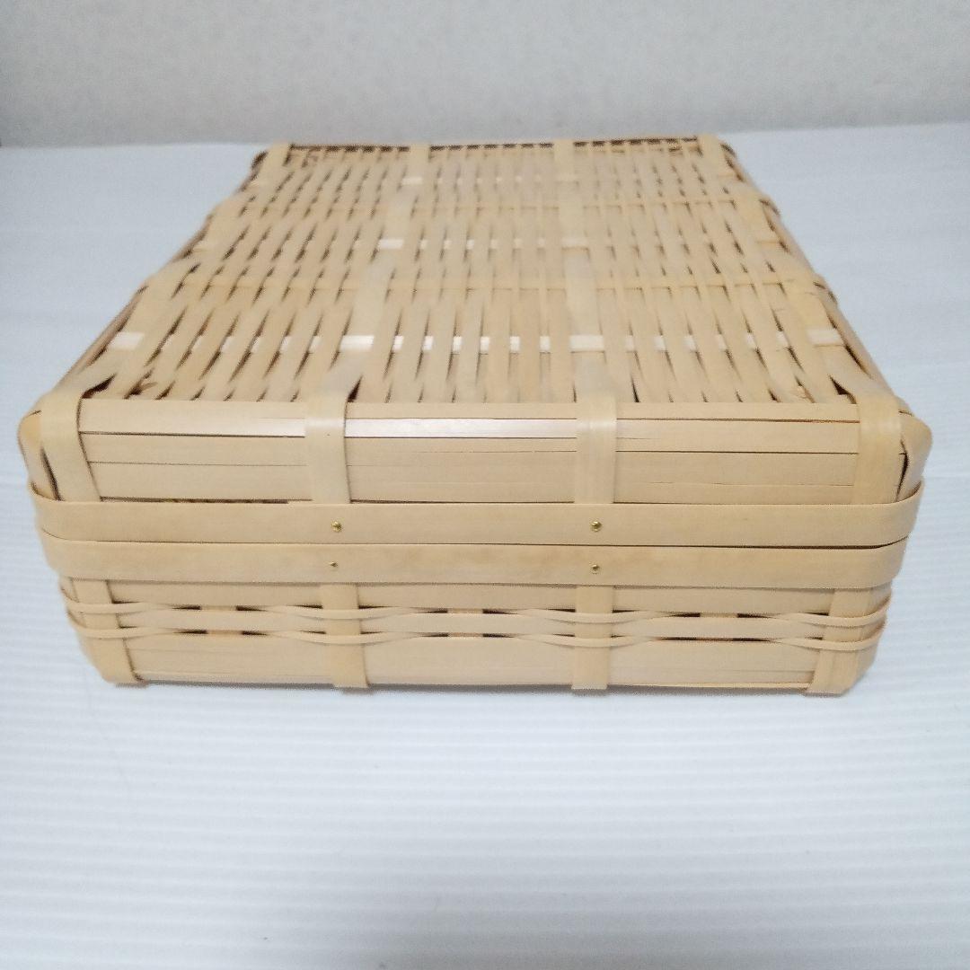 竹製バスケット　小物入れ　弁当箱