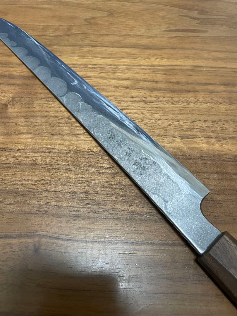 龍泉刃物　武礼禅和　胡桃八角柄 筋引 260mm