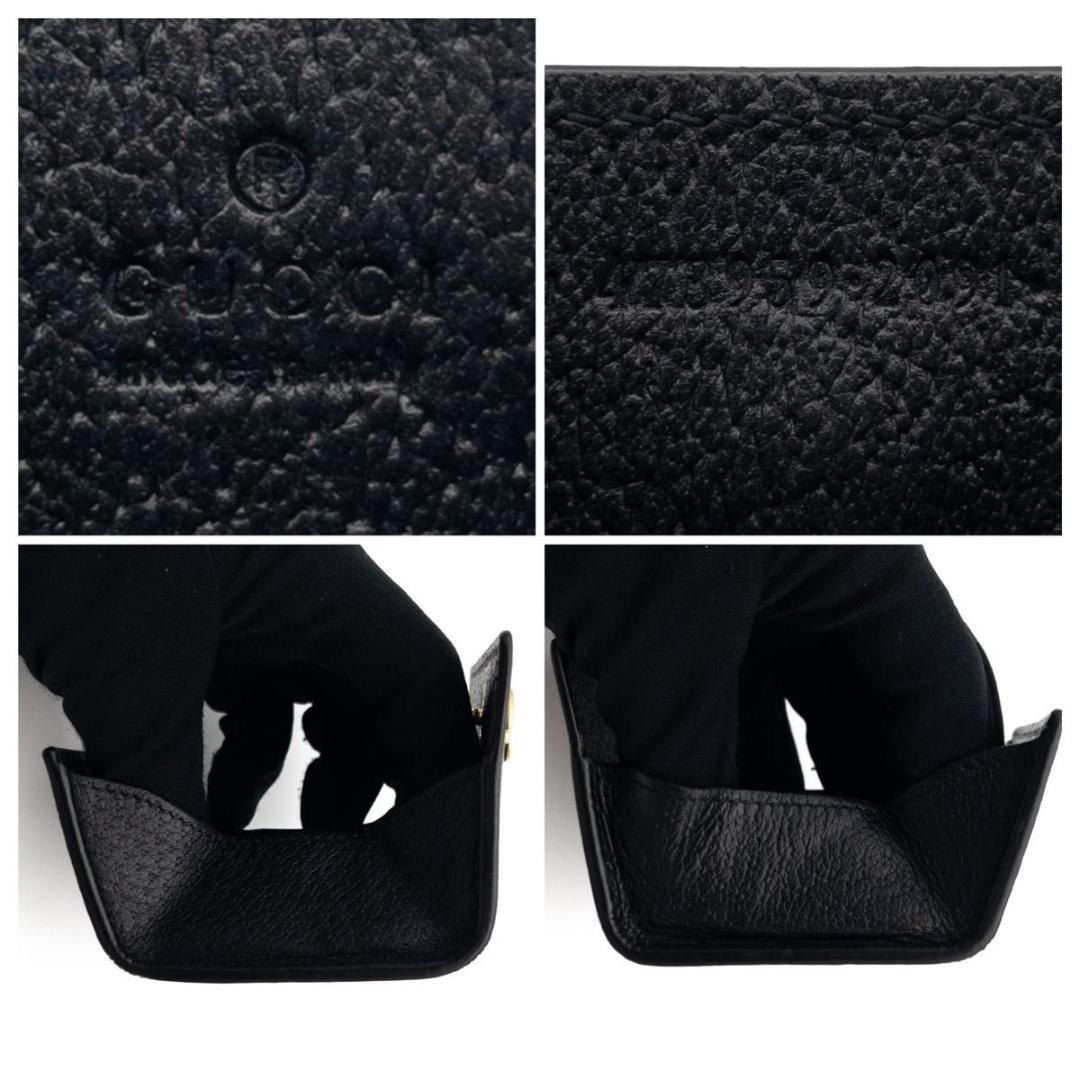 【超極美品】GUCCI GGマーモント　ケース　レザー　黒　小銭入れ