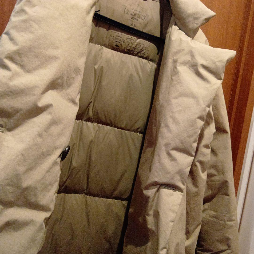 ピュアルセシン　フレンチダックダウンコート　ベージュ