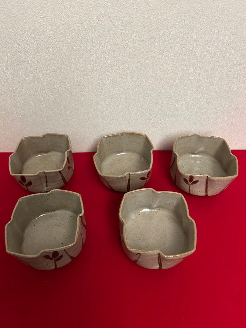 13代太郎右衛門作　絵唐津　五客