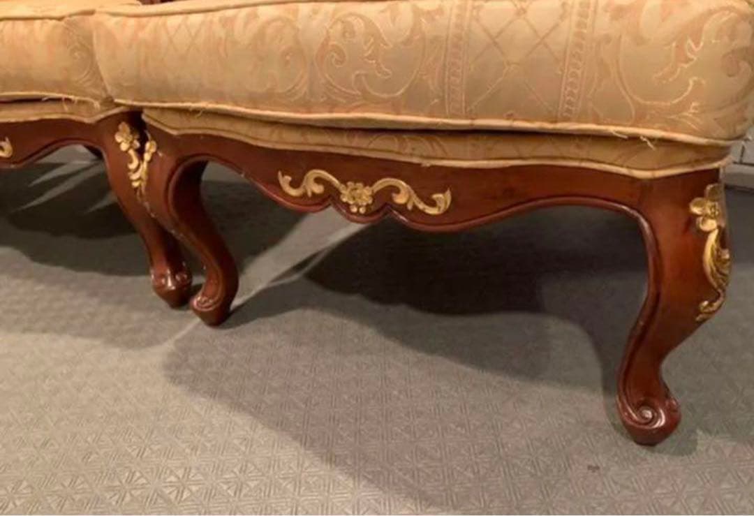 クラシック・ジャカールチェア4脚＆冨士フジファニチャーテーブルセット