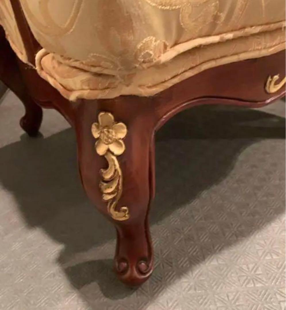 クラシック・ジャカールチェア4脚＆冨士フジファニチャーテーブルセット