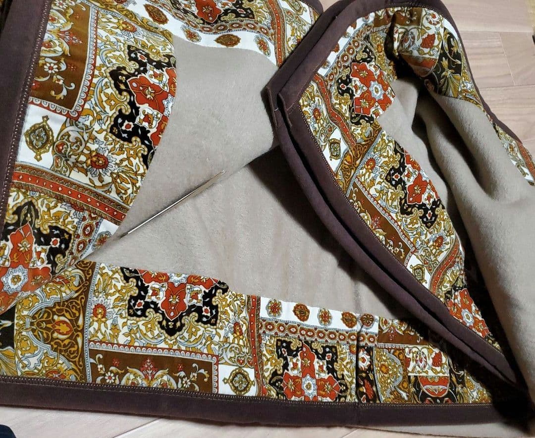 未使用 NIKKE レトロお洒落 縁柄カシミヤ入り毛布