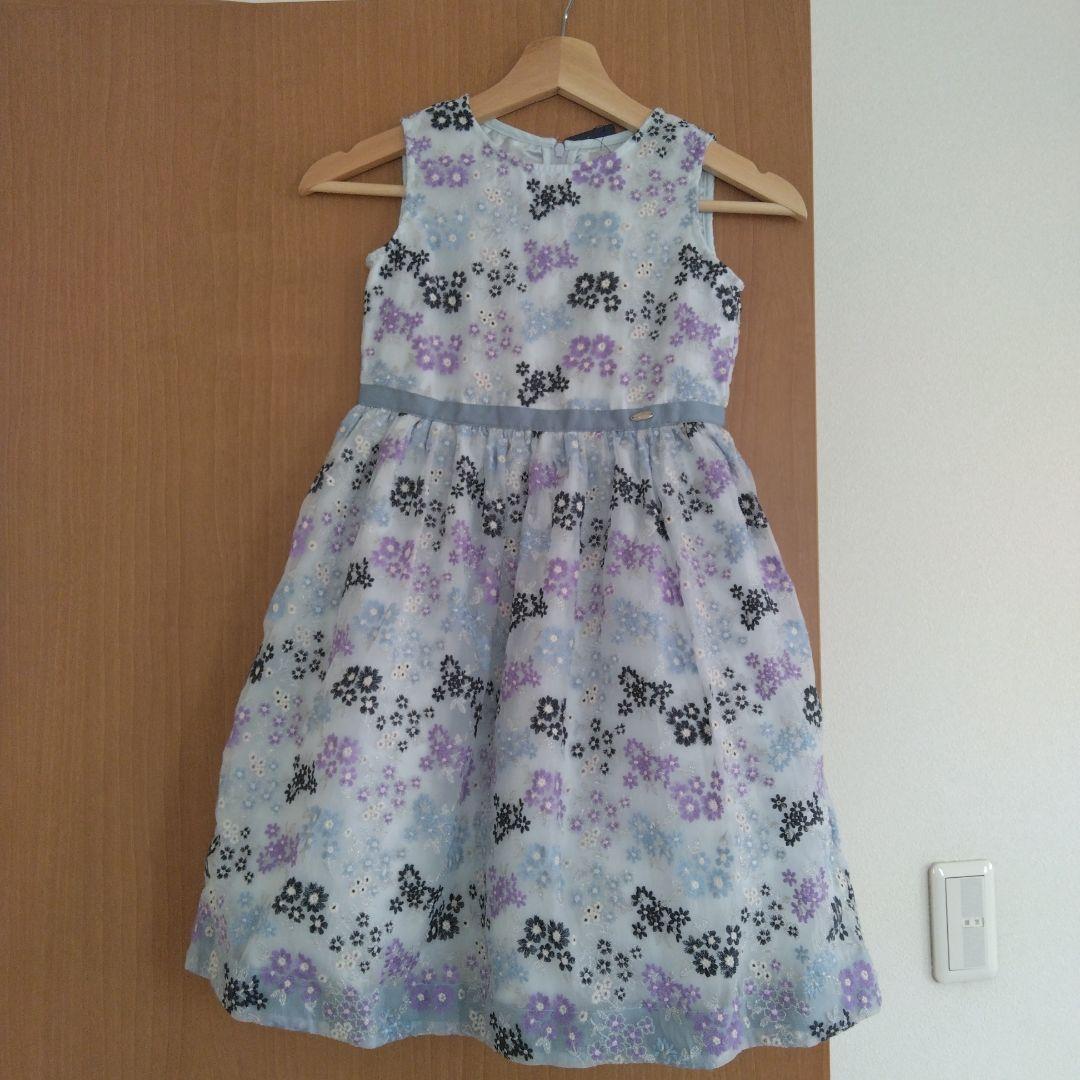 ANNA SUI 花柄ノースリーブワンピース 130