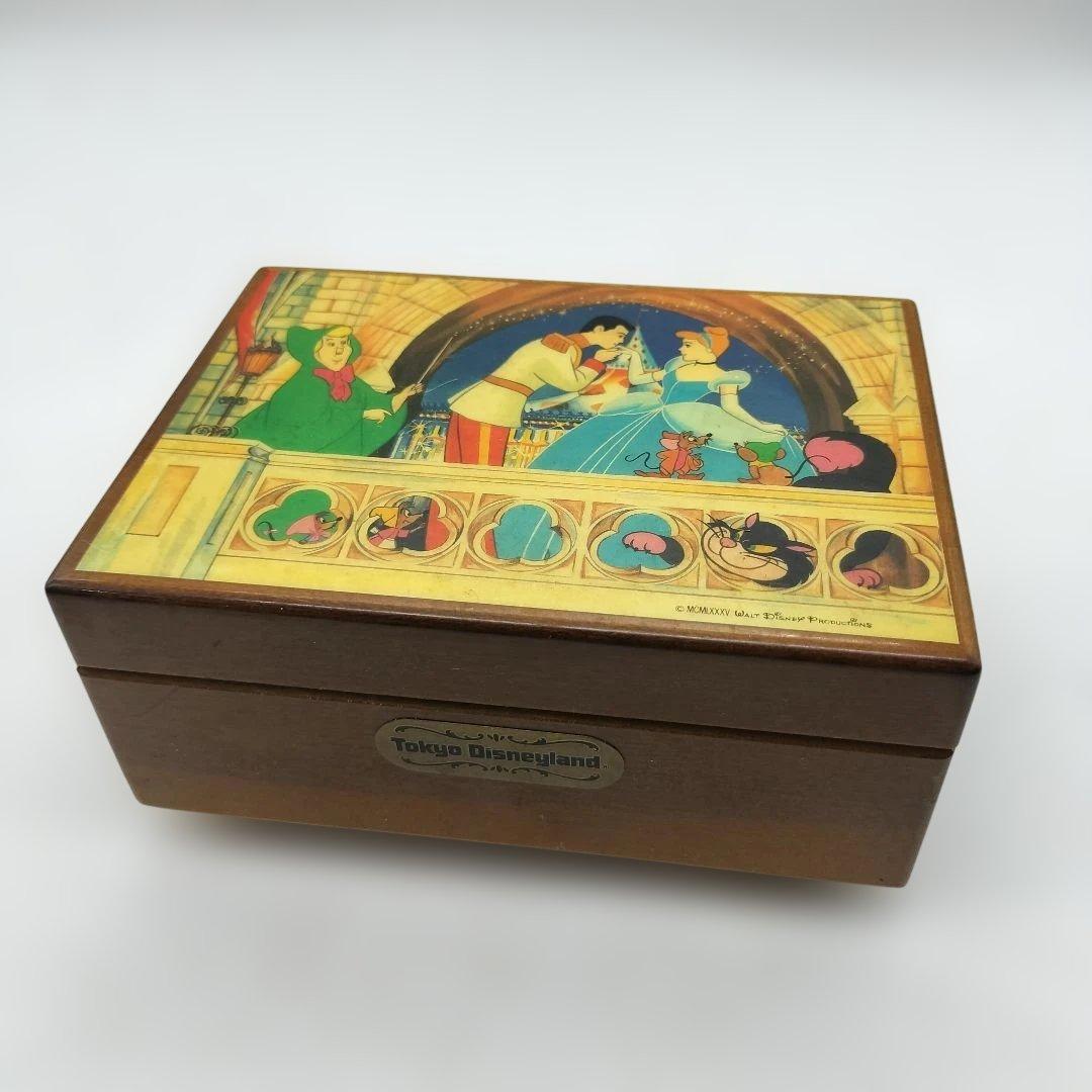 80s DISNEY オルゴール ジュエリーボックス シンデレラ　レトロ