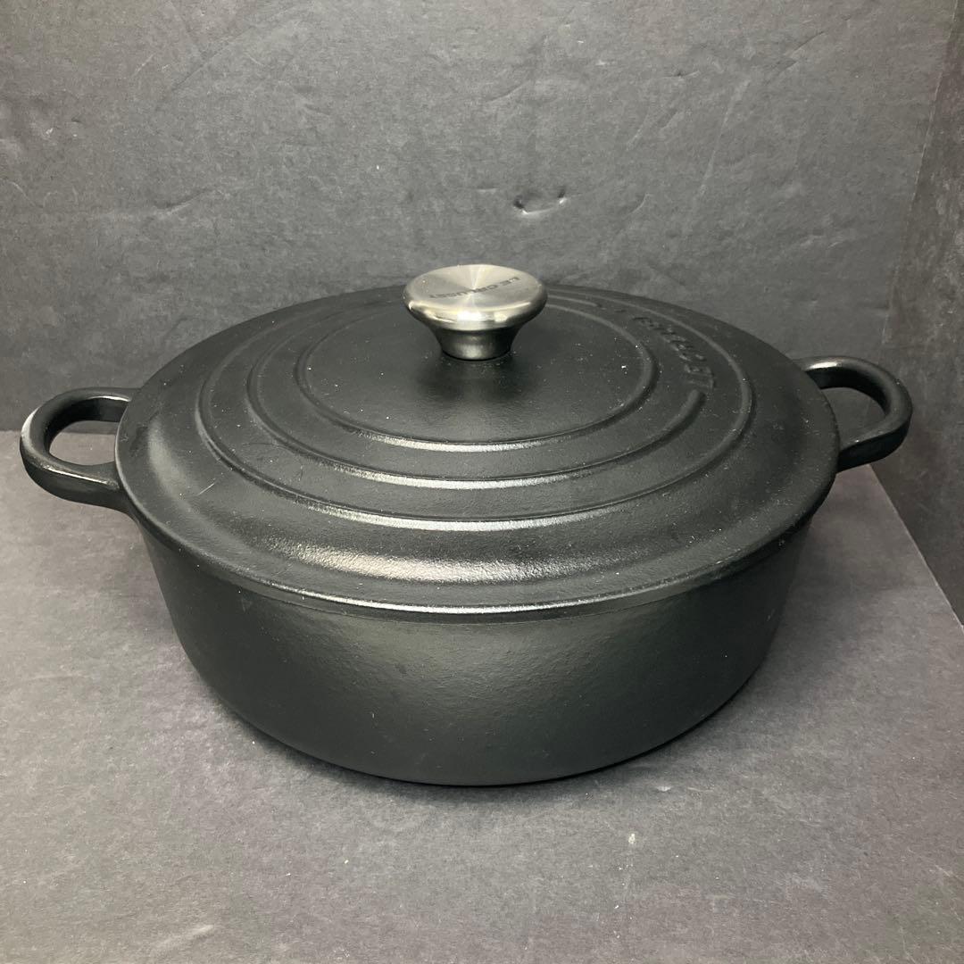 LE CREUSET ルクルーゼ　ココット　ジャポネーズ　24㎝　ブラック