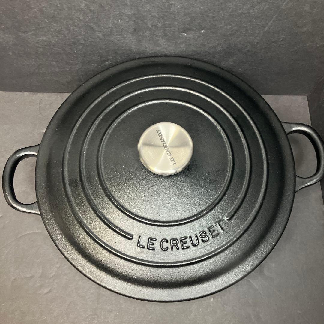 LE CREUSET ルクルーゼ　ココット　ジャポネーズ　24㎝　ブラック
