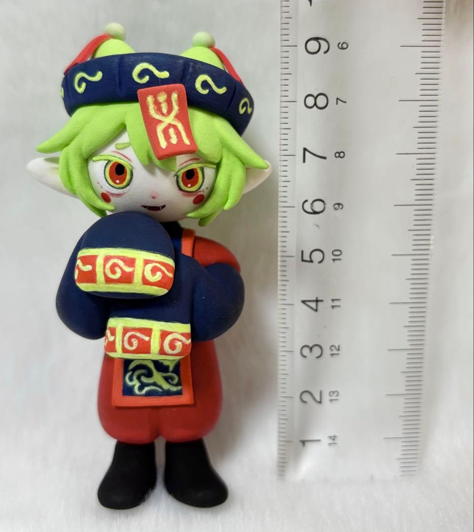 粘土フィギュア　ハンドメイド　キョンシー 蓄光