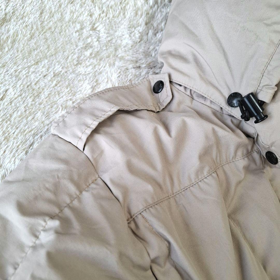 ザノースフェイス ロングダウンコート 茶タグ 80s アメリカ製 アイボリー M