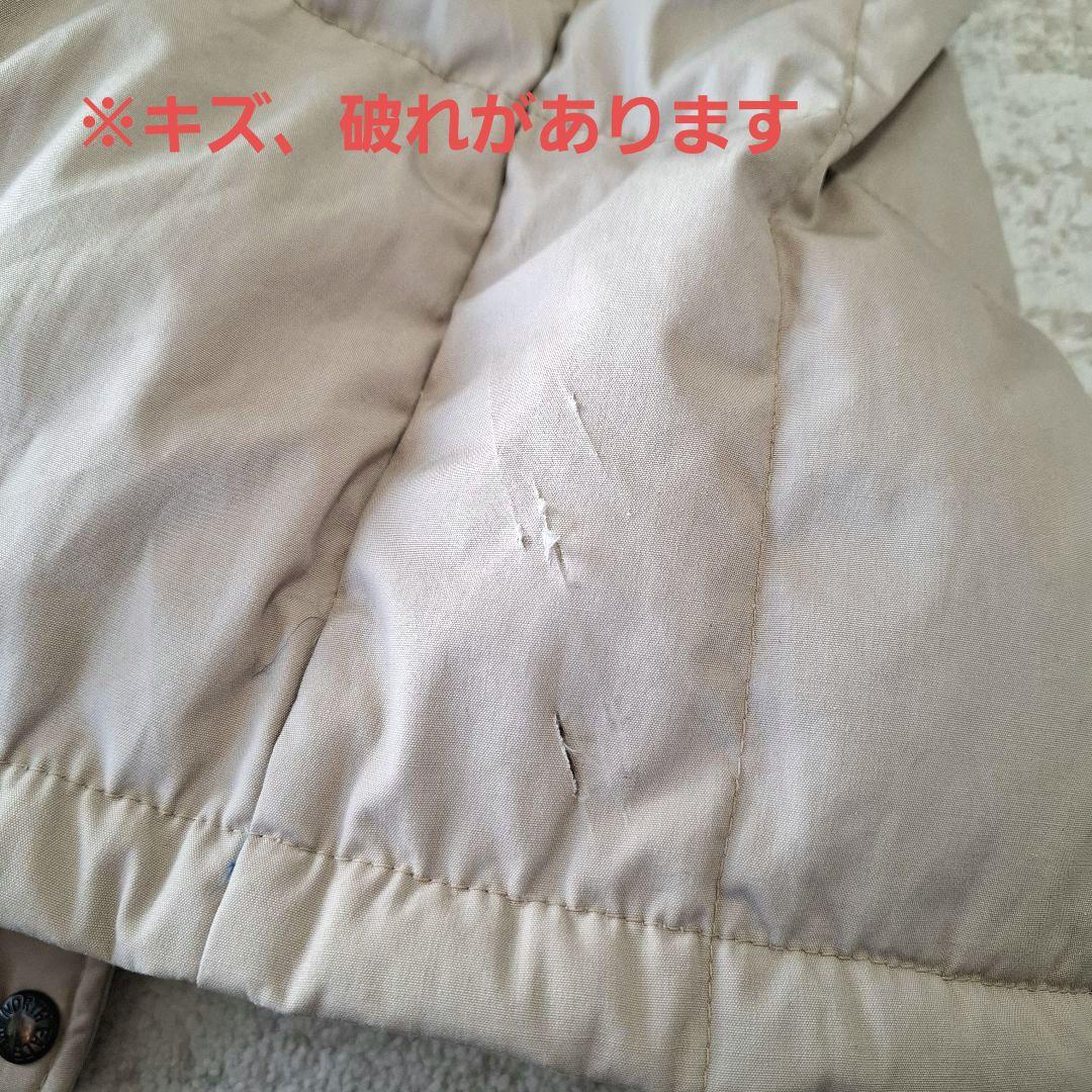 ザノースフェイス ロングダウンコート 茶タグ 80s アメリカ製 アイボリー M