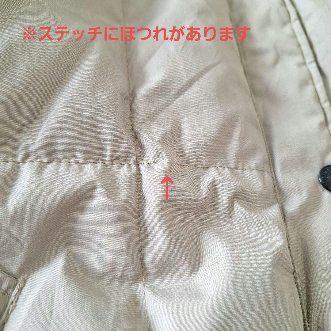 ザノースフェイス ロングダウンコート 茶タグ 80s アメリカ製 アイボリー M