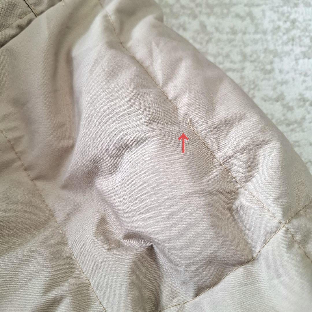 ザノースフェイス ロングダウンコート 茶タグ 80s アメリカ製 アイボリー M