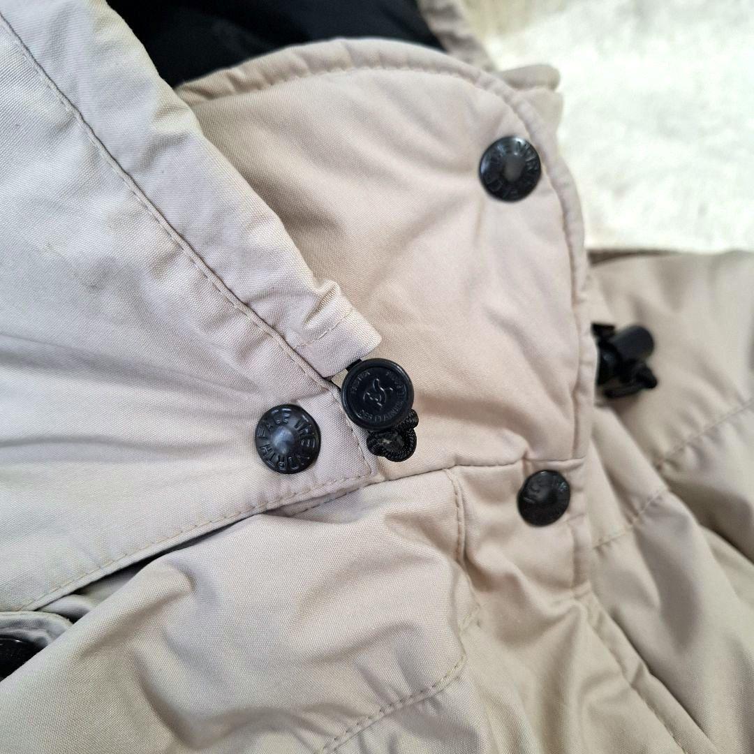 ザノースフェイス ロングダウンコート 茶タグ 80s アメリカ製 アイボリー M