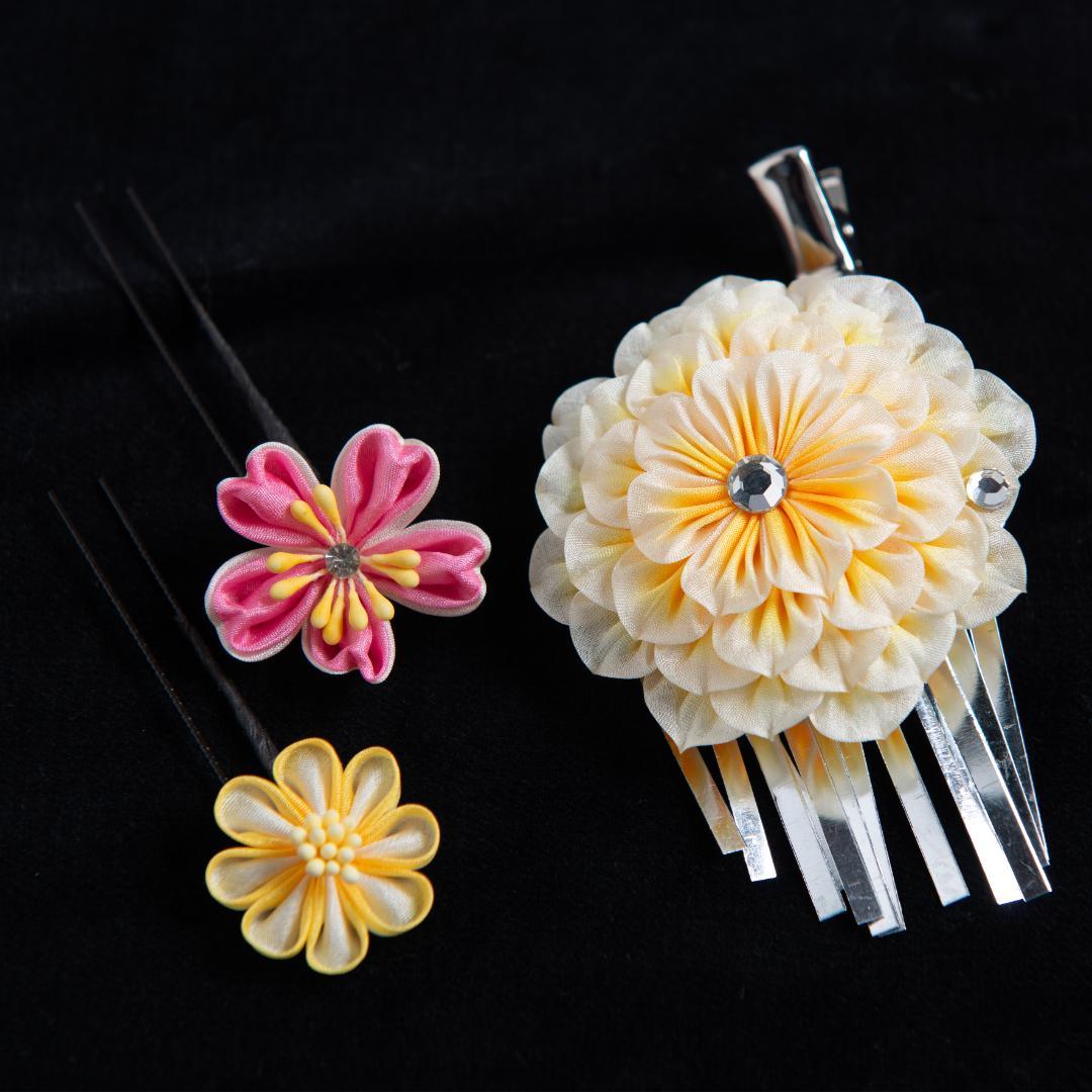 乙葉　七五三　3歳　被布フルセット　専用化粧箱入り　美品