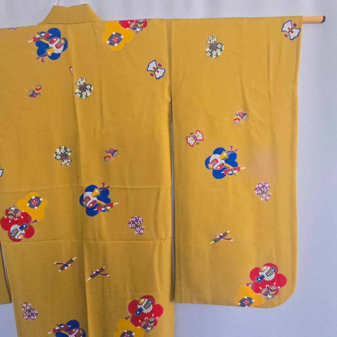 七五三 7歳 お着物セット 着物 作り帯 長襦袢 帯締め 帯揚げ しごき 草履