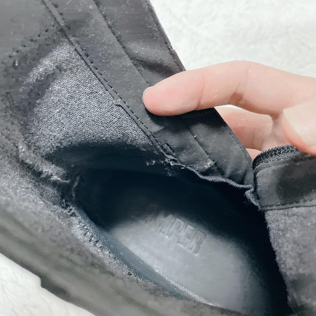 カンペール　サイドジップブーツ　ゴアテックス　厚底　ブラック　本革　レディース