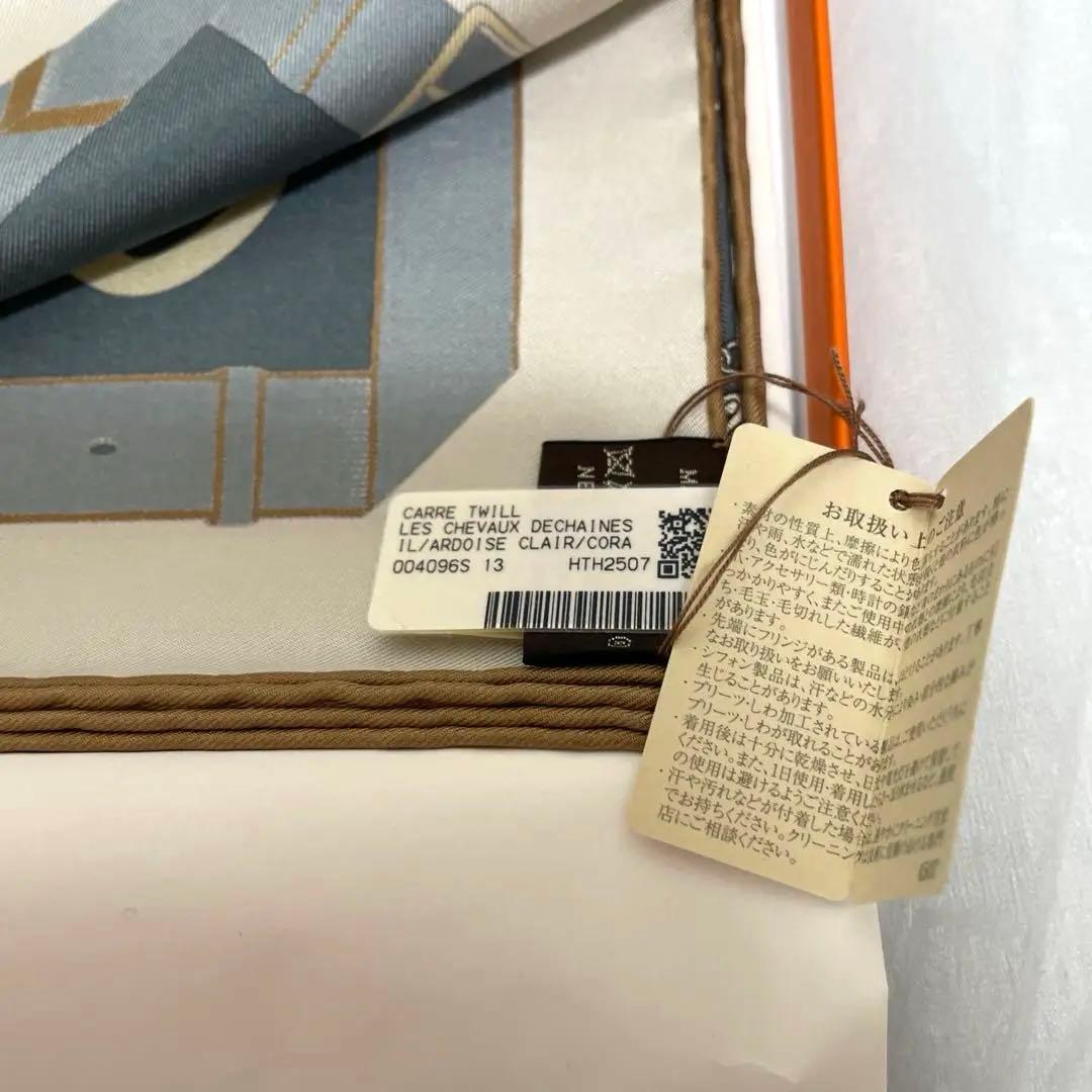 最終価格　エルメス　スカーフ2025aw カレ 90 シュヴォー・デシェネ