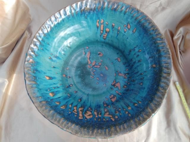 水鉢・睡蓮鉢　雄大　粗々・荒々しさ　繊細　 42x20cm