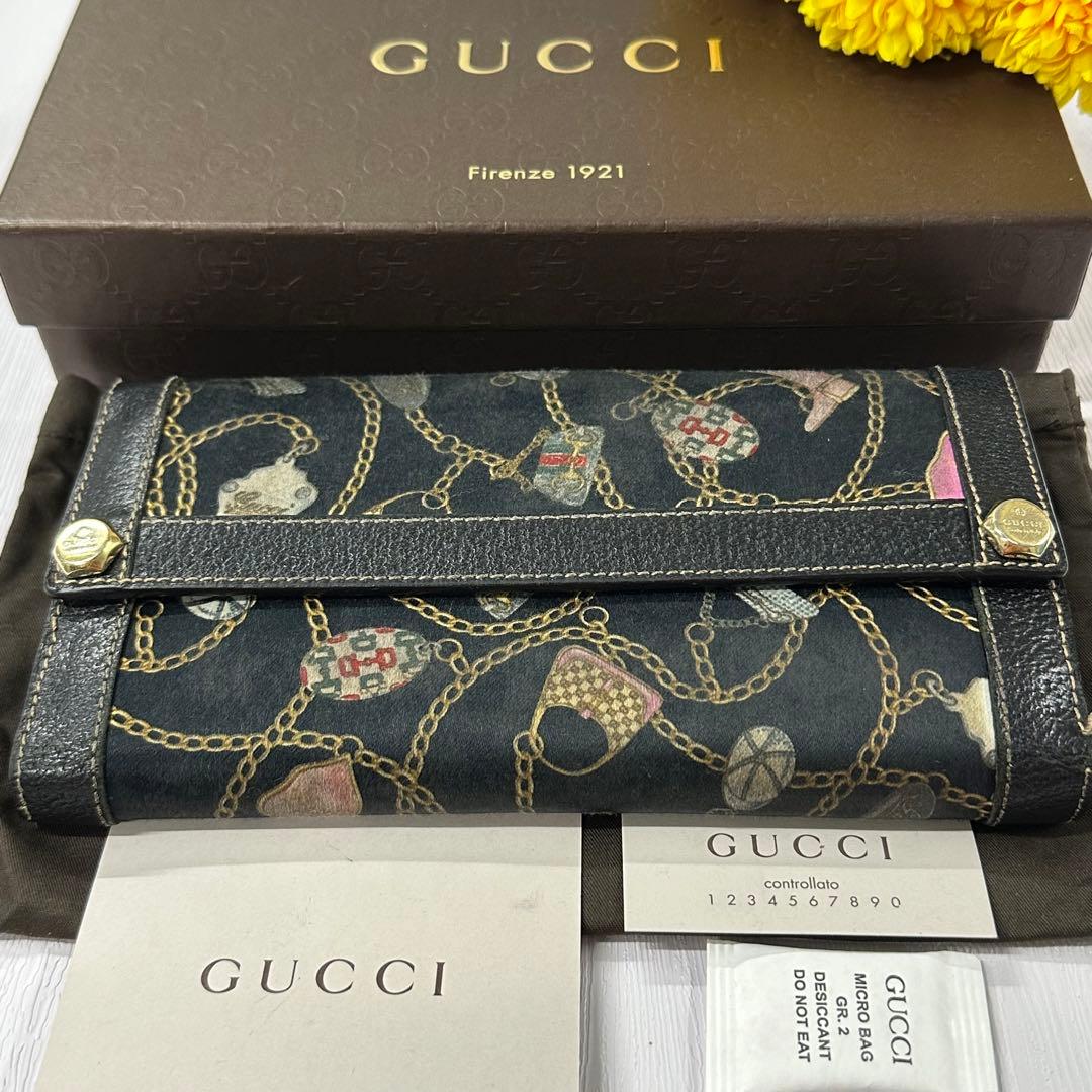 新品同様‼️ 希少　グッチ　GUCCI 財布　長財布　コンチネンタル　ウォレット