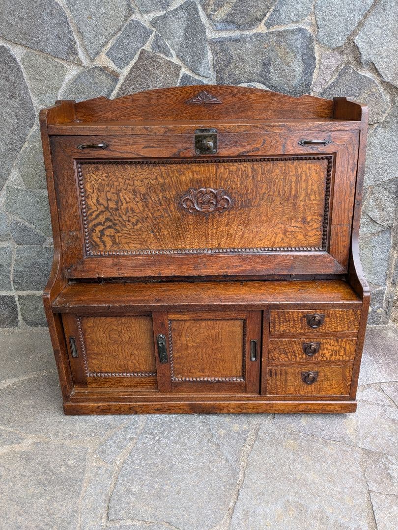 アンティークのライティングビューロー明治、大正時代