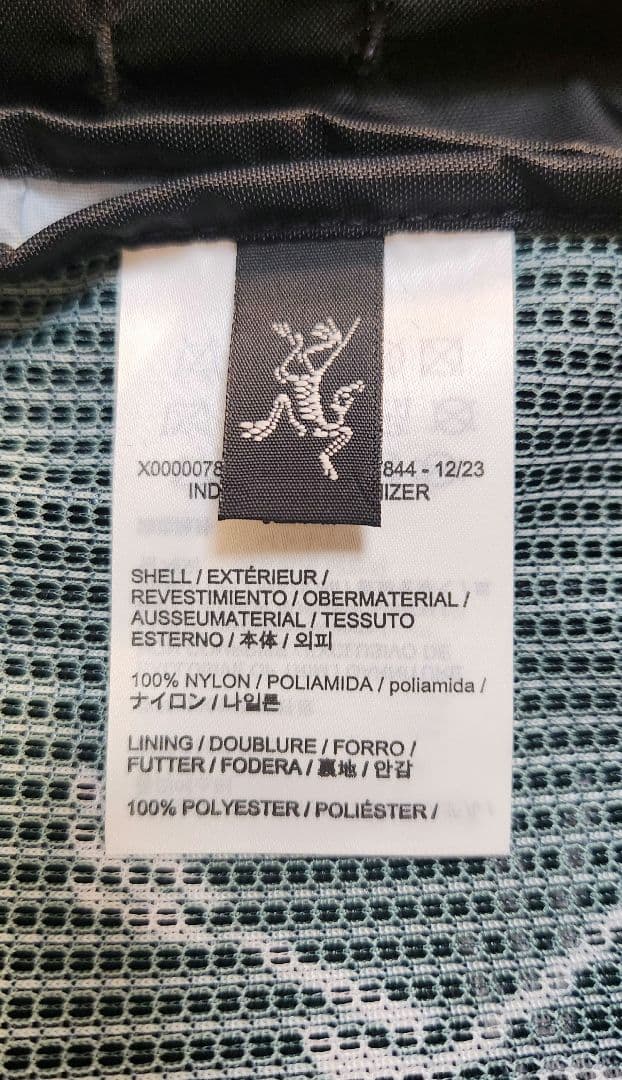 新品 ARC'TERYX アークテリクス インデックス ギア オーガナイザー 黒