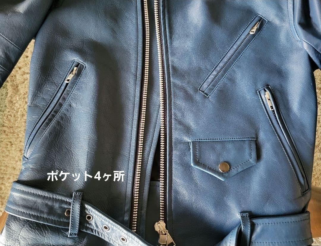 sacai 超レア！牛革 レザー ライダースジャケット