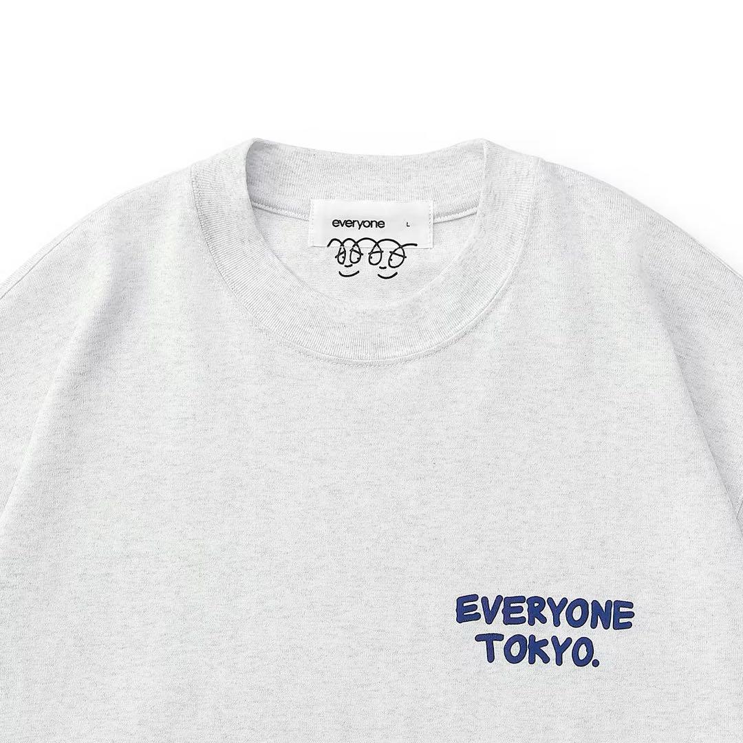 everyone j.30000 logo L/S Tee ロンT L グレー