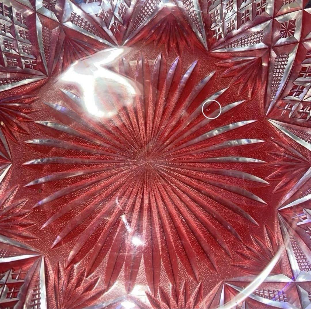 バカラ ギヤマン切子　大型鉢　Baccarat アンティーク品