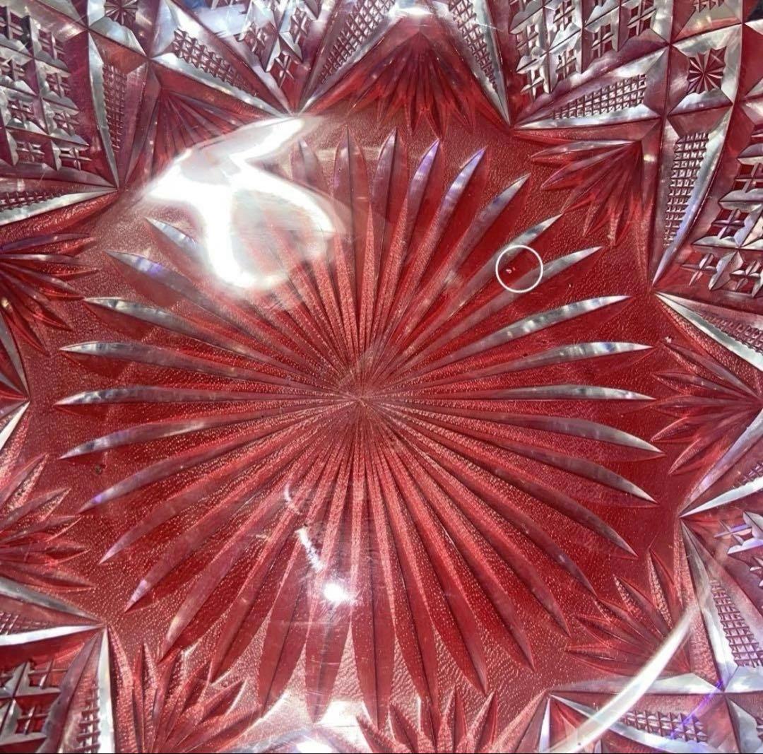 バカラ ギヤマン切子　大型鉢　Baccarat アンティーク品