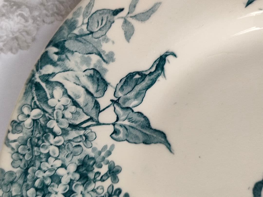 希少　美品　ジアン　LILAS 　平皿A　フランスアンティーク