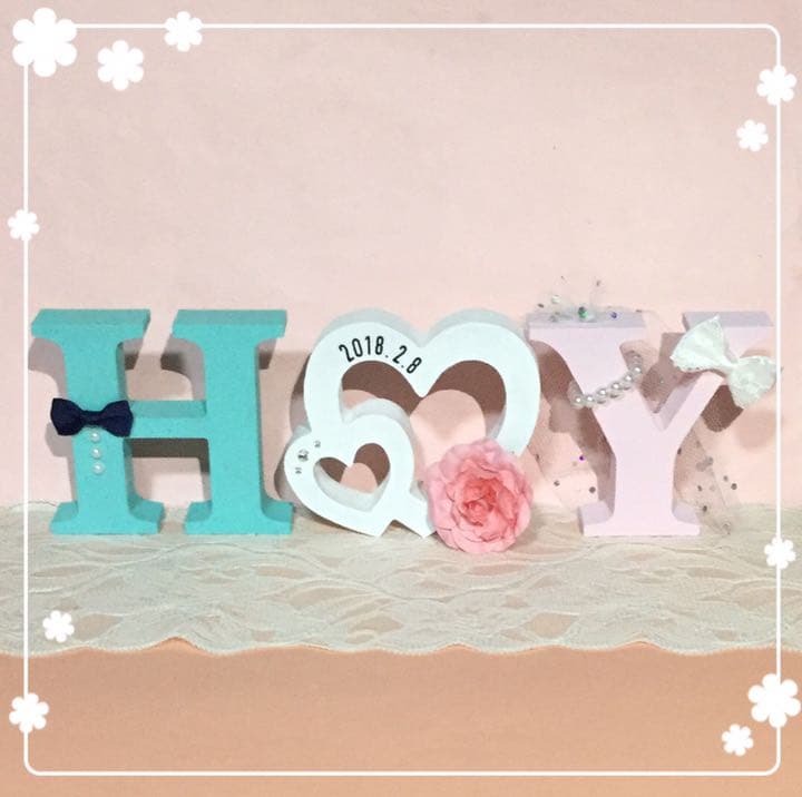 ゆき様確認用♡ウエディングバージョン・イニシャルオブジェ