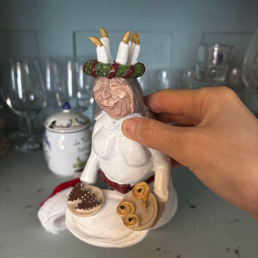 スウェーデン　 クリスマス　 陶製キャラクター置物セット4セット