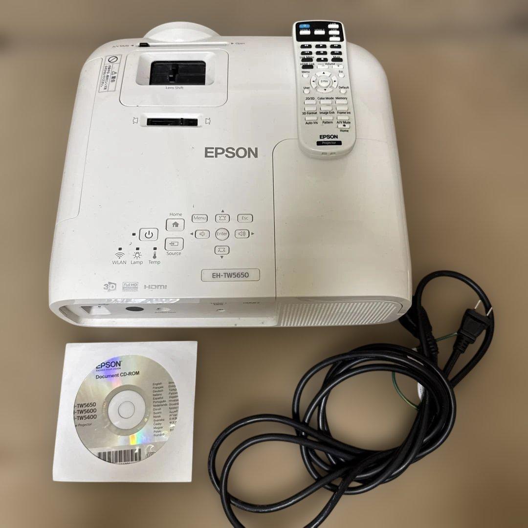 Epson EH-TW5650 プロジェクター本体　ランプ4552時間　エプソン