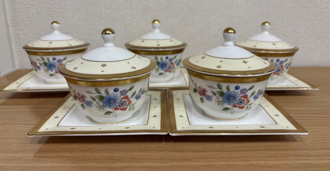  ウェッジウッド Grace カップ プレート 蓋付き 日本茶