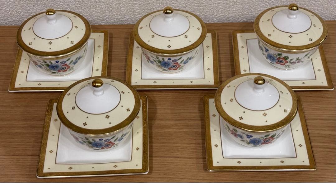  ウェッジウッド Grace カップ プレート 蓋付き 日本茶
