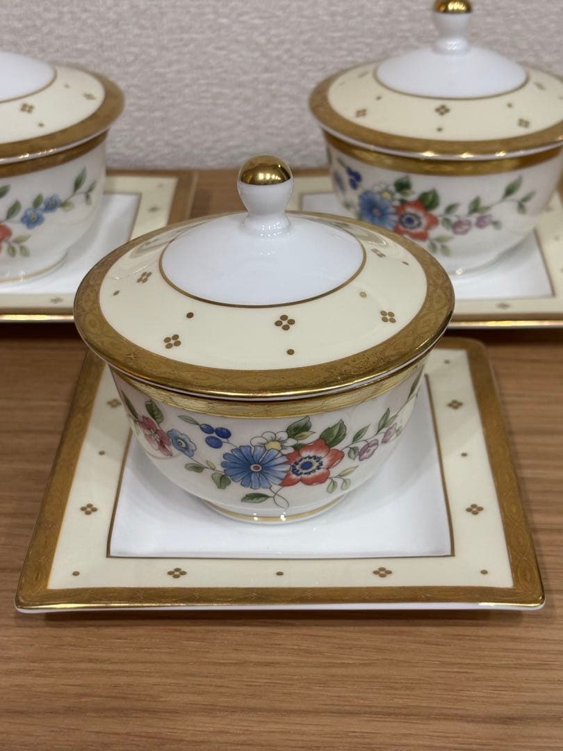 ウェッジウッド Grace カップ プレート 蓋付き 日本茶
