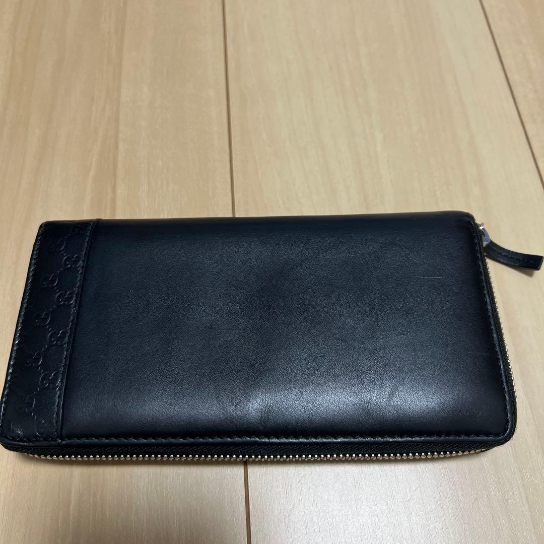 【美品】GUCCI ミストラル マイクロシマ GG シマ レザー 長財布