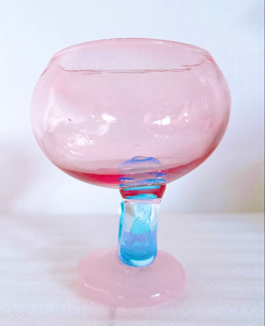 miwa ito ミワイトウ ガラス アイスクリームカップ　本物保証台座サイン有