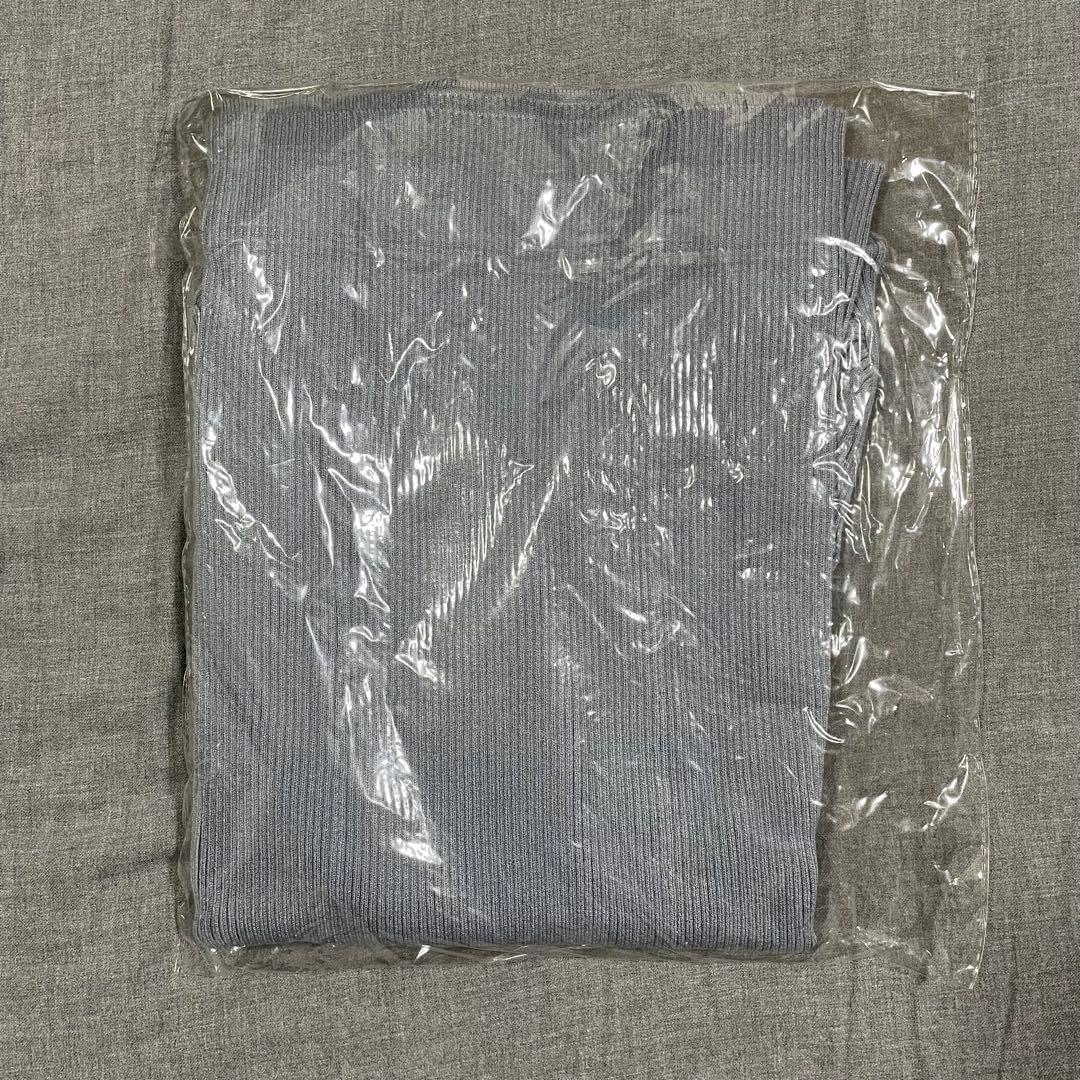 OverE チャイナパネルニット U65 スモーキーブルー