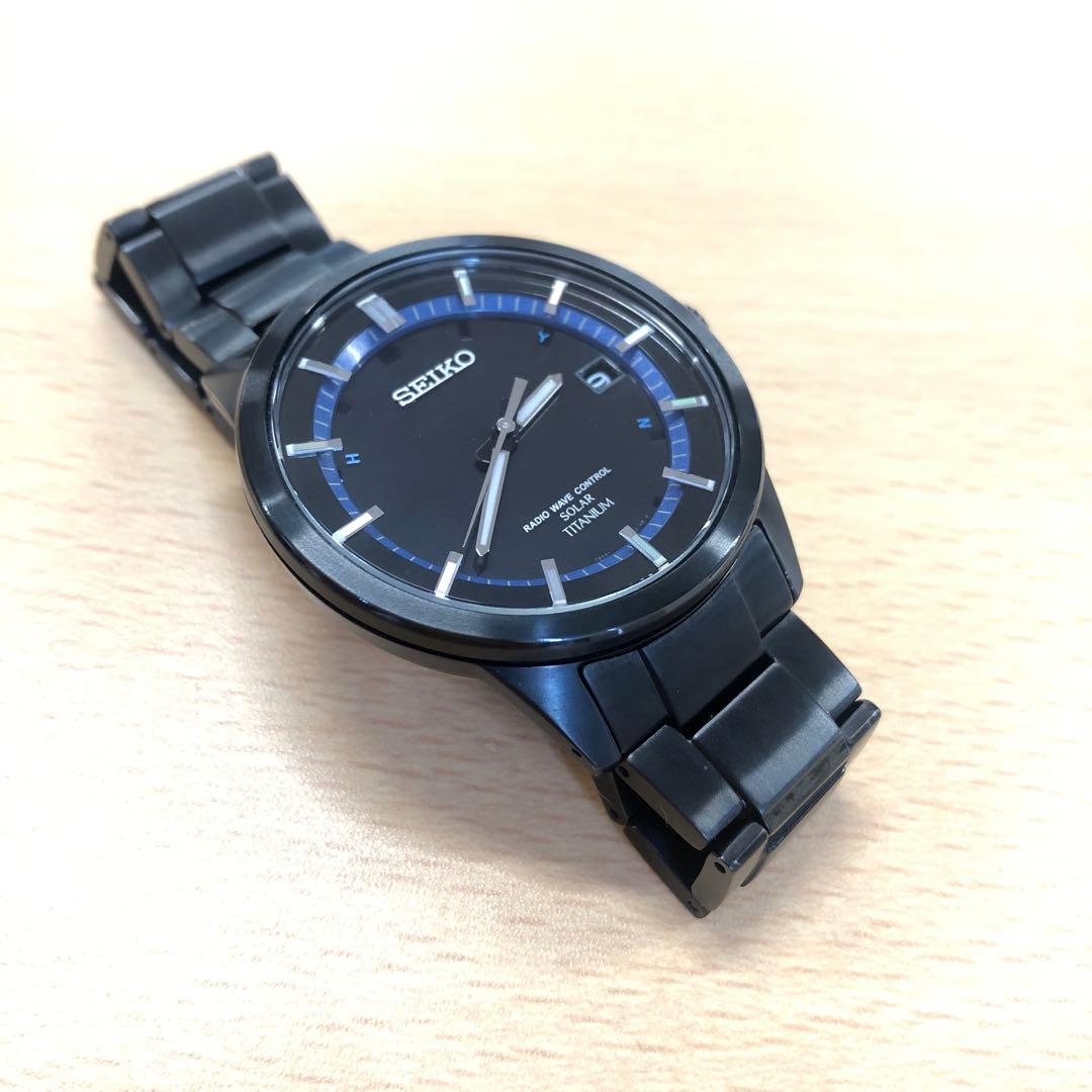 SEIKOソーラー電波時計　チタニウム （型番：7B52-0AD0）