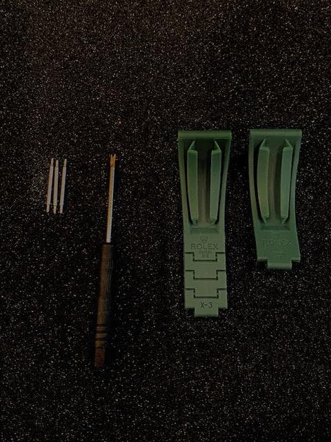 Rolex 交換ラバーベルトグリーン、ブルーセット販売　topishin