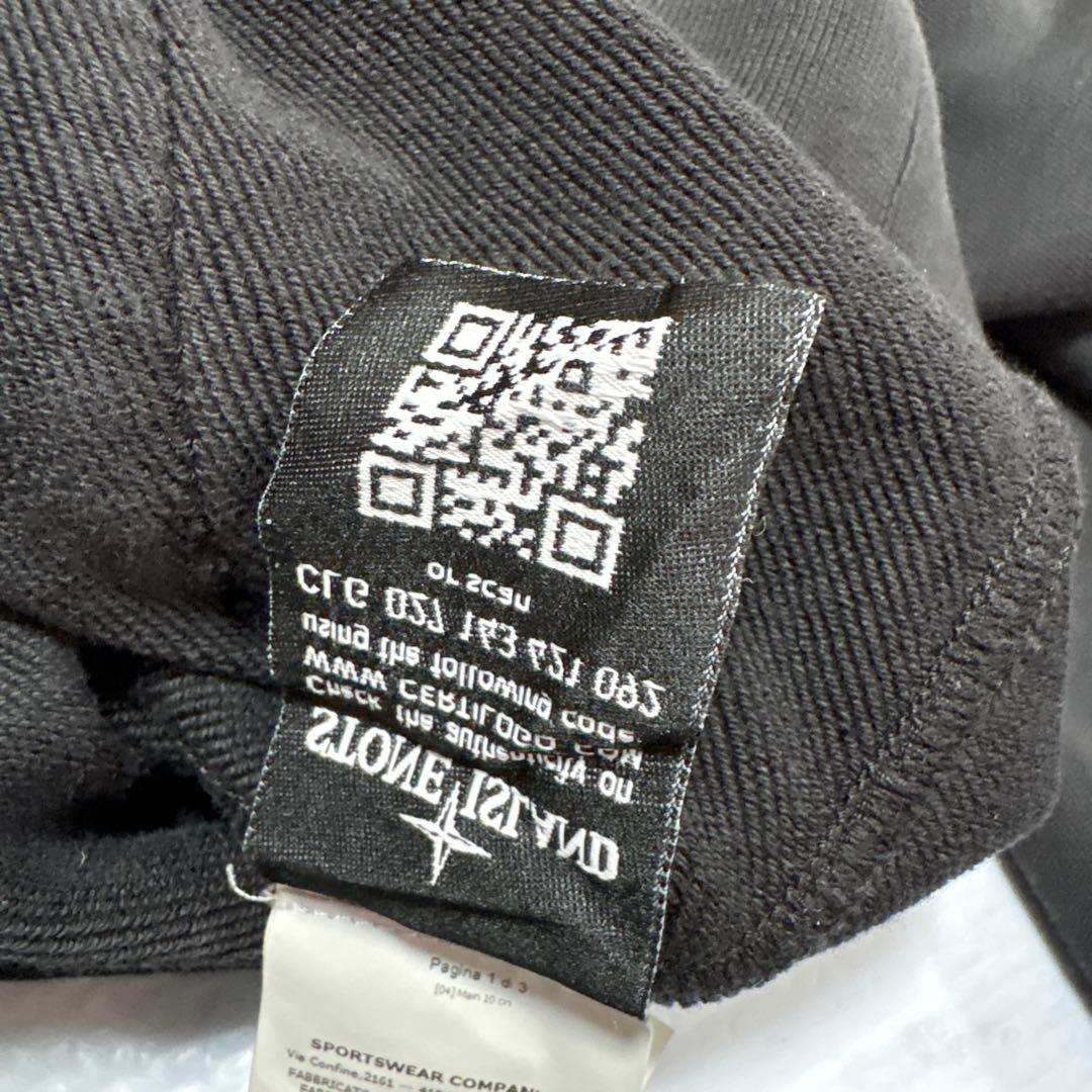 ✨大人気✨ STONE 　 ストーンアイランド黒パーカーXXL