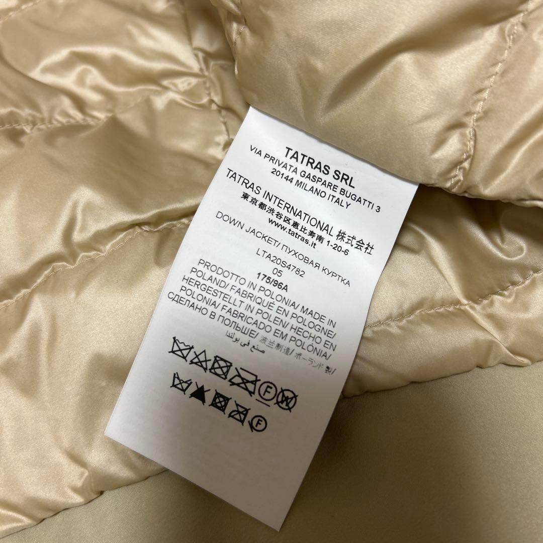 希少TATRAS タトラスARCHITA ライトダウンパーカー　ベージュ 05