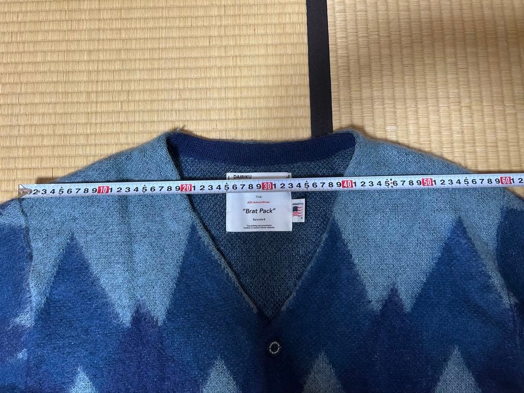 b*e様 DAIRIKU モヘア アーガイル カーディガン ダイリク 最終値下げ