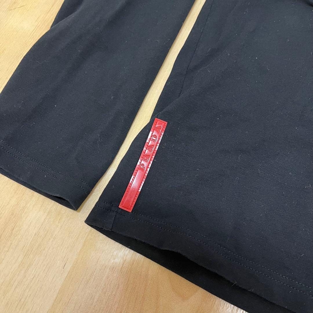 トップス prada sport long sleeve polo knit