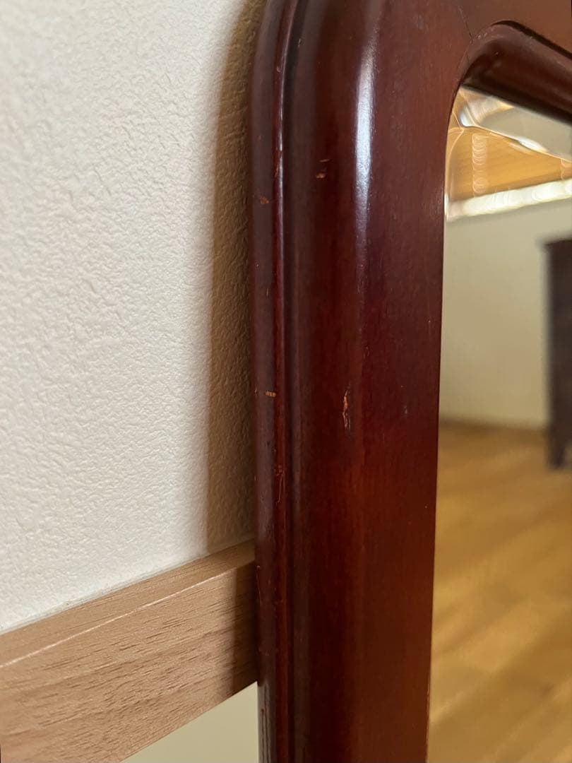 オールドカリモク　ウォールミラー　壁掛け　鏡